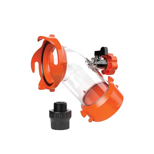Camco Rhino Blaster RV Tank Rinser with Backflow Preventer RV Accessories for Toilet and Waste Tank Cleaning - Essential Camper Supplies for Odor Control and Sensor Maintenance - (39080)