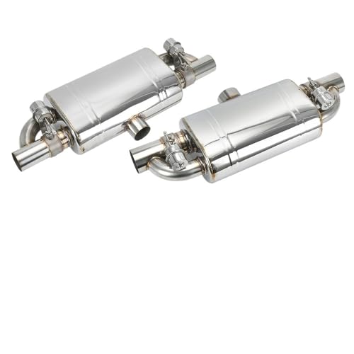 Car Exhaust Pipe Vacuum Pump Variable Valve Mufflers Remote Control Stainless Steel Universal T Shape One In Two Out 63MM 76MM(3.0 without Control)