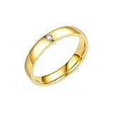 XADITARA New 2026 Anéis De Aço Inoxidável Para Mulheres Simples Um Zircão Noivado Jóias Festa Casamento Masculino Fashion Luxury Accessories Creative Gift