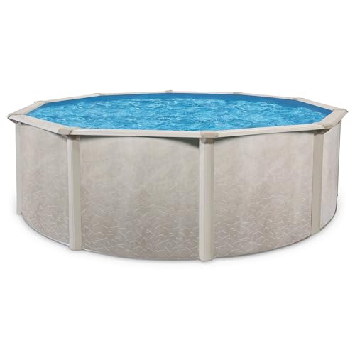 Aquarian Steel-Frame Outdoor Above-Ground Swimming Pool, Round, 18' x 52", Phoenix