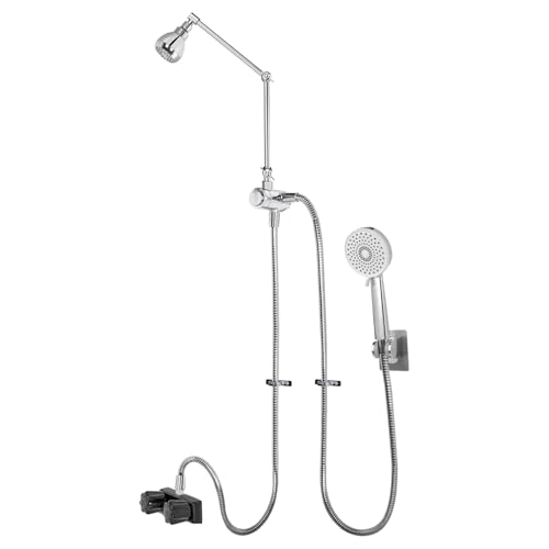 ARNONJABBOK RV Shower Set - 3-mode Shower Head, 16-inch Arm Extension, Water-Saving for RVs, Campers & Motorhomes