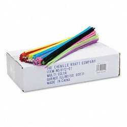Chenille Kraft Company Classroom Pack Regular Stems 12" x 4mm Assorted