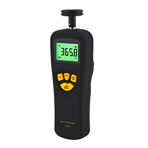 Handheld Contact Tachometer, Contact LCD Digital Tachometer, Measuring Range: 0.5-19999 RPM, Used in Motor, Electric Fan, Automobile, Plastic, Paper and Other Manufacturing Industries