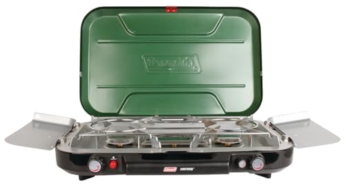Coleman Gas Camping Stove Even-Temp Propane Stove 3 Burner