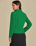 luvamia Blazers for Women Fully Lined Blazers for Women Womens Fall Blazers Blazers for Women Business Casual Women Work Blazers Jolly Green Size XX-Large Size 20 Size 22