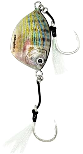 AnglerCo Imposter Jig, Pinfish Pattern, Slow Pitch Fishing Lure, Inshore and Offshore Fish (200 Gram)