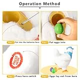 hbbhml Plush Electric Stuffed Laying Egg Chicken Toy Doll with Sound Music Easter for Boys Girls