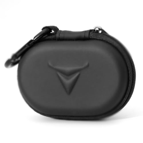 Decibullz - Zipper Headphones Carrying Case, Perfect for Earphones and Earplugs (Black)