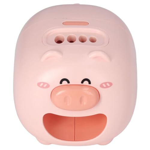 Sunflower Seed Peeler, Cute Pig Shape Electric Peeler, 4 Holes Automatic, Detachable and Easy to Clean Sunflower Seed Sheller Electric