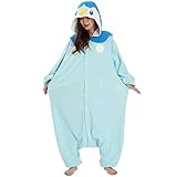 SAZAC Kigurumi - Pokemon - Piplup - Onesie Jumpsuit Halloween Costume (Onesize)