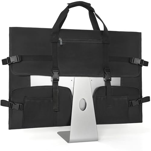 WELIDAY Monitor Carrying Case for 27" LCD Screens and Monitors, Protective Storage Case Monitor Dust Cover