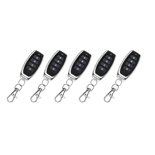 10Pcs Transmitters 4-10Pcs 433Mhz Remote Control 4 Channel Ev1527 Transmitter Momentary Mode Self Locking Switch Relay Interlock Garage Door Keychain