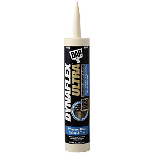 DAP Dynaflex Ultra Beige Advanced Latex Door, Siding and Window Sealant 10.1 Oz, Pack of 12