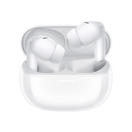 Xiaomi Redmi Buds 5 Pro (Global Version) Wireless Earbuds, Bluetooth 5.3 in-Ear Headphones, 52dB Active Noise Cancellation, Up to 38H Battery Life, Hi-Res Audio & LDAC, Coaxial Dual Drivers - (White)