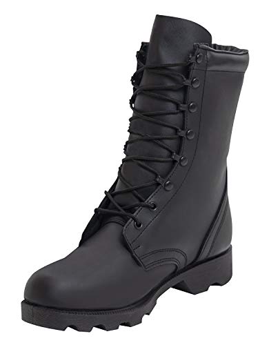 Rothco Speedlace Combat Boots - 10 Inch (Black, US Footwear Size System, Adult, Men, Numeric, Medium, 9.5)