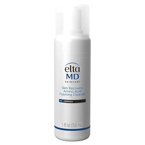 EltaMD Skin Recovery Amino Acid Foaming Cleanser, Gentle Face Cleanser for Sensitive Skin, Proven to Gently Remove Makeup and Sunscreen,Fragrance Free and Noncomedogenic, Foaming Face Wash, 5 oz