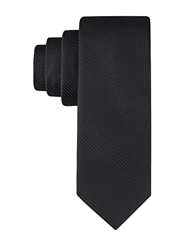 Calvin Klein Men's King Cord II Necktie, Black, One Size