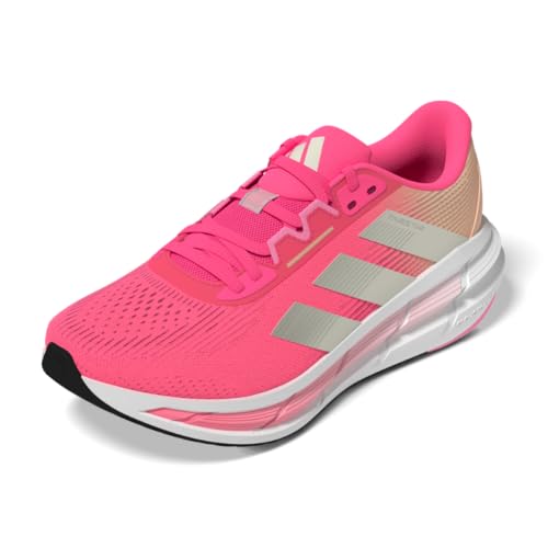 adidas Women's Questar 3 Running Sneaker, Lucid Pink/Ivory/Powder Coral, 7