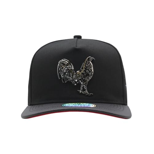 Ferreti Hats El Gallo Black Baseball Cap - Premium Rooster Hat for Men and Women, Ball Caps for Men for Any Occasion, Rooster Trucker Hat, Gorra para Hombre Ajustable