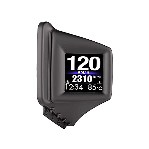 Head Up Display, Car HUD P8, OBDII & GPS Dual System, The 1st Model in The Market Can be Installed on A-Pillar Trim, Only Works on Most 2008+ Cars