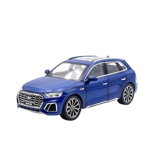 GKWEWWQY Diecast Model Car 1:24 for Audi Q5 SUV 2022 Alloy Car Model Diecast Metal Vehicle Home Decoration Limited Edition Metal Motor Vehicles(Blue)