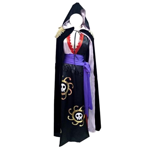 Boa Hancock Cosplay Cloak Dress Costume Sailor Suit (Female XL)