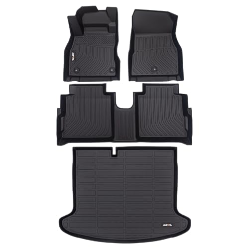 AIPOIL® Floor Mats & Cargo Liner Set for 2018-2024 Nissan Kicks All Weather Protection TPE Anti-Slip Automotive Full Set Custom Car Mats Accessories - Black