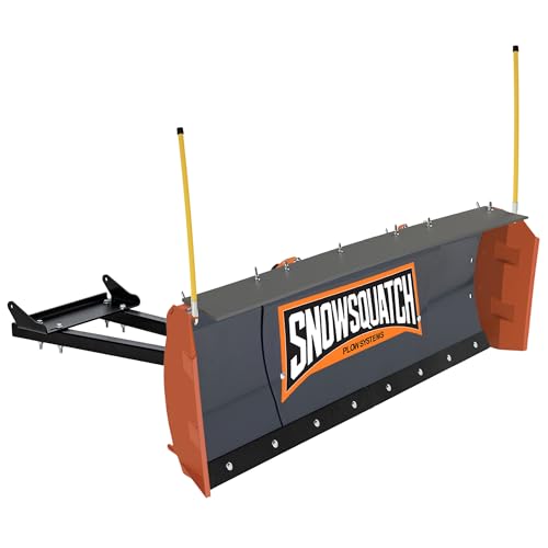 SNOWSQUATCH Deluxe ATV Snow Plow System 48-60 Inch Adjustable Steel Blade Universal Mount Kit