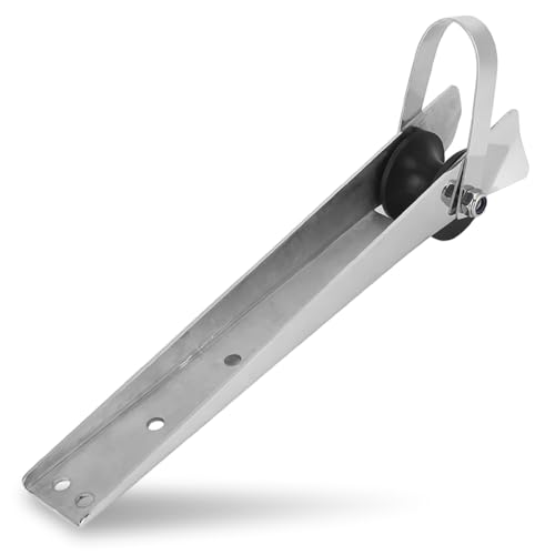 Boat Anchor Roller Gorgeri Anchor Bracket Marine Grade 316 Stainless Steel Boat Bow Anchor Roller Bracket for Yacht Lift Roller Electro Polished Stainless Steel Anchor Roller