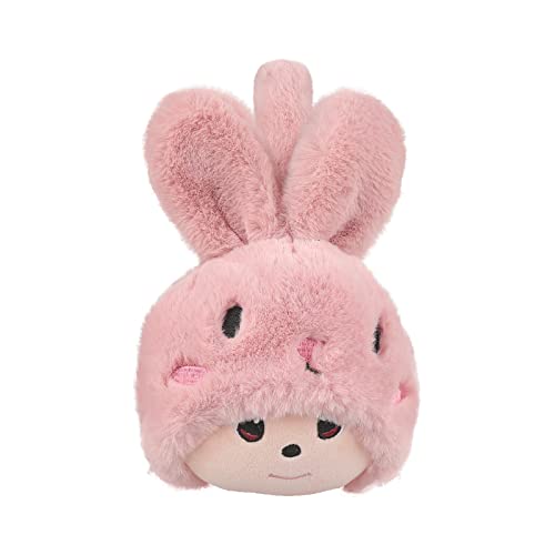 Surblue Cute bunny Animal Earmuffs Winter Warm Outdoor Ear Covers Adjustable Headband Fur Ear Warmer, Pink