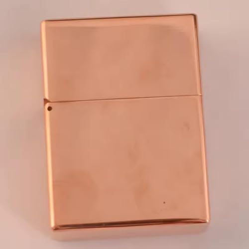 ZORRO Red Copper Collectible Lighter – 912S Heavy Armor Series 250g, Windproof Refillable Kerosene Flame, Premium Gift for Men, Engravable Surface Red 912S (with Logo)