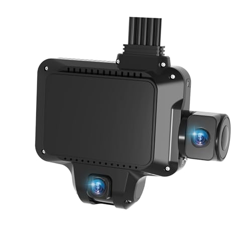 LNCOON 4G Dual Dash Cam ADAS, Expandable Multi Channel Live Video Car Dual Dash Camera, 135° Wide Angle 1080P Dashcam with GPS, 24H Loop Recording, Night Vision, G Sensor, Geo Fence, SOS Key - JC450P