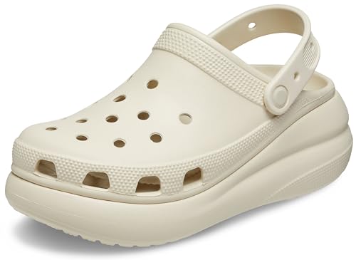 Crocs Unisex-Adult Crush Clog, Bone, 11 Women/9 Men