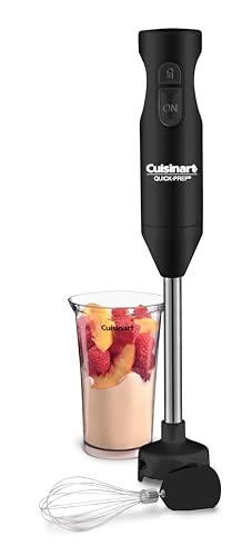 Cuisinart Quick Prep Hand Stick Blender, 250W, includes 3-Cup Measuring Cup & Whisk (CHB-60BKC)