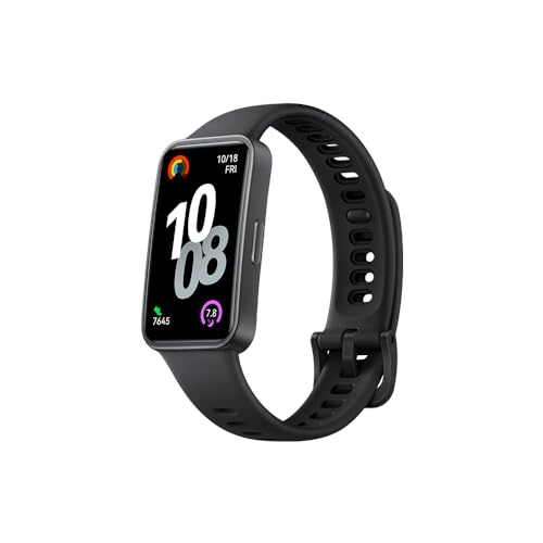 HUAWEI Band 10 Smartwatch Aluminum Alloy Case up to 14 Days Battery Life iOS Android Average Sleep HRV and Sleep Insights with an AI-Powered Fitness Monitoring Tracker Sleep Breathing (Black)