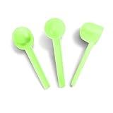 5 Gram Measuring Smidgen Micro Scoop 10 Ml PP Lab Measuring Mini Spoons for Powder Measurement or Baking - Static-free Plastic Tiny Scoops for Grams Small Measure Pack of 15 (Green)