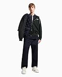 Armani Exchange Men's Back Logo Full Zip Hoody, Jet Set, Large