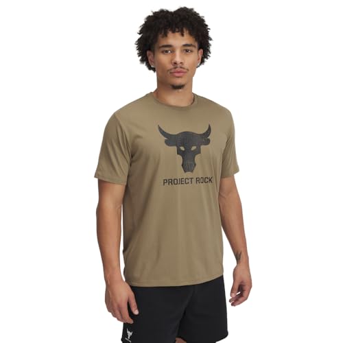 Under Armour Men's Project Rock Payoff Graphic Short Sleeve T Shirt, (251) Bayou / / Black, Large