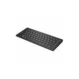 HP 350 Compact Multi-Device Bluetooth Keyboard - Windows, Mac, Chrome OS, Android, iPad, iPhone Compatible - Wireless - Easy Switch Up To 3 Devices -Media Shortcuts -Emoji Key -Black (692S8AA#ABL)