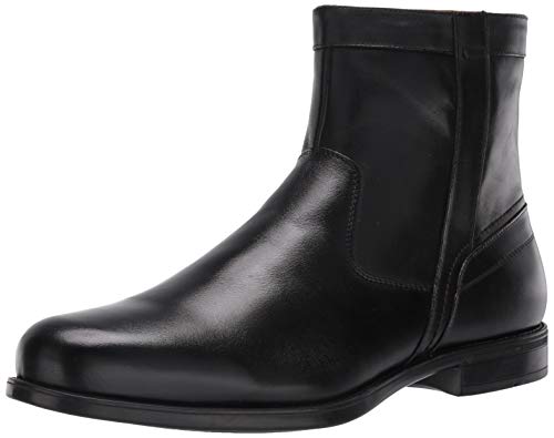 Florsheim Men's Medfield Plain Toe Zip Boot Fashion, Black, 11