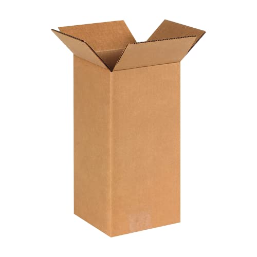 BOXES FAST 6x6x12 Tall Corrugated Boxes, Tall, 6L x 6W x 12H, Pack of 25 | Shipping, Packaging, Moving, Storage Box for Home or Business, Strong Wholesale Bulk Boxes