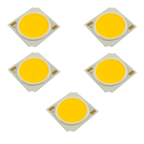 Generic 5X Pack CLU038-1206C4-303H6M3-F1 3000K 90CRI COB LED Chip Module max. 58.4W Version 6 350-1380mA 19x19mm. Projector Spotlight Horticultural Grow Light. Replacement for Cree CXB1830 ; CXB1820
