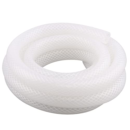 DERPIPE 1/2"ID x 3/4"OD Braided Silicone Tubing - Heavy Duty High Pressure Flexible Silicone Hose 3 Meters(10ft) Length
