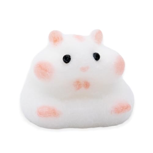 Hamster Shaped Tabasquishy Cute Soft Squishy Handmade Silicone Toys Stress Relief Squeeze Plaything Gifts (Large)