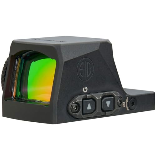 SIG SAUER Romeo-X Enclosed PRO Pistol-Mounted Red Dot Sight - Rugged Durable Aluminum Lightweight Waterproof Miniature MOTAC Reflex Sight with 15 Illumination Settings, Circle Dot - Black