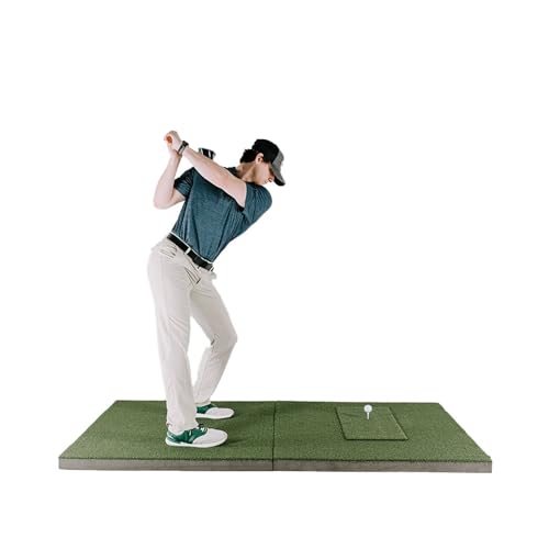 The Indoor Golf Shop SIGPRO Softy 4' x 7' Golf Mat - Premium Quality and Durable - for Realistic Indoor Golf Practice - Made in The USA