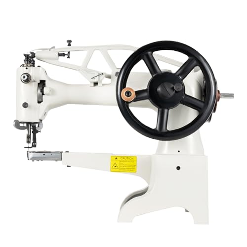 Leather Sewing Machine,Shoe Leather Boots Repair Machine 11.8 Inch Nylon/Cotton Manual Industrial Sewing Equipment Stitch Length Adjustable(5-15 stitches) for Slippers Bags Dolls Thick Materials