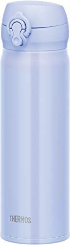 Thermos JNL-506 PBL Vacuum Insulated Portable Mug, 16.9 fl oz (500 ml), Pearl Blue, Easy to Clean and Easy to Clean, Lightweight Type, One-Touch Opening, Stainless Steel Bottle, Hot and Cold Retention