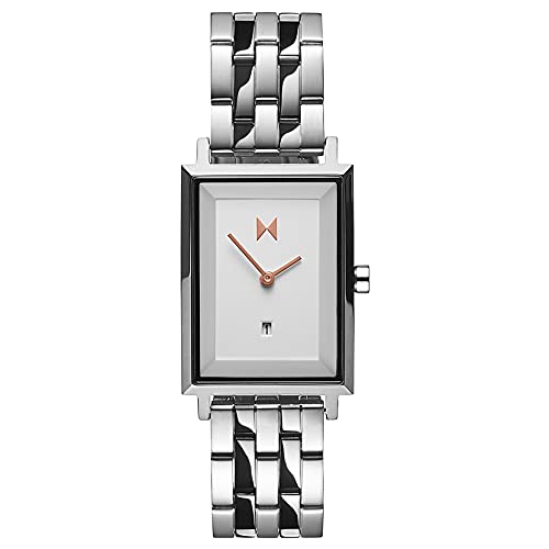 MVMT Signature Square Watches for Women - Premium Minimalist Women’s Watch - Analog, Stainless Steel, 5 ATM/50 Meters Water Resistance - Interchangeable Band - 24mm