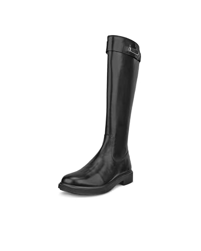 ECCO Women's Amsterdam 25 MM Tall Knee High Boot, Black, 8-8.5